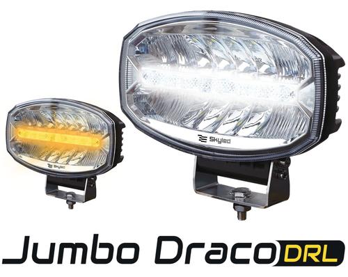 Reflektor dalekosiężny SKYLED Jumbo Draco DRL 80W FULL LED z białym/pomarańczowym światłem do jazdy dziennej, nr kat. JE320.70 - zdjęcie 1